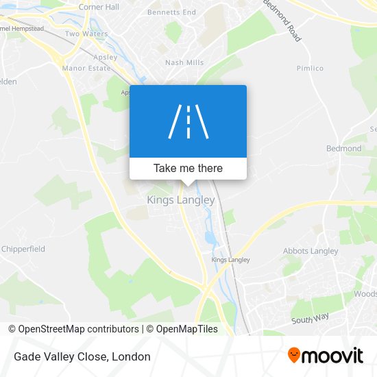 Gade Valley Close map