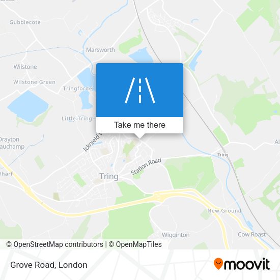 Grove Road map