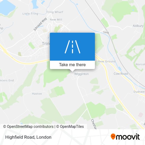 Highfield Road map