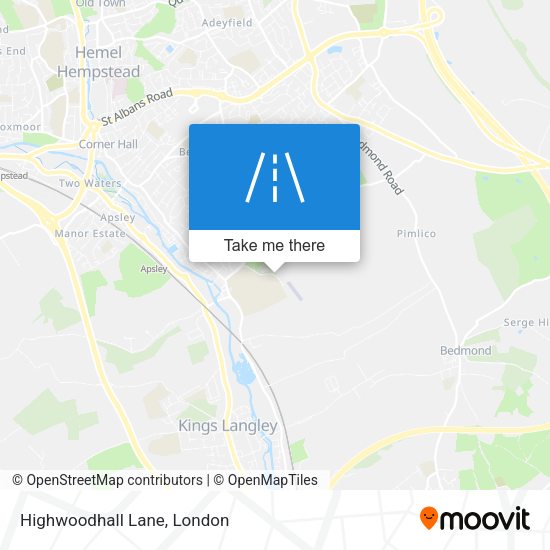 Highwoodhall Lane map