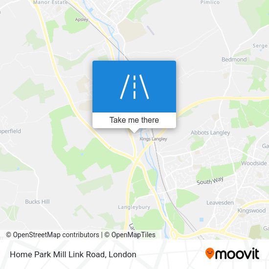 Home Park Mill Link Road map