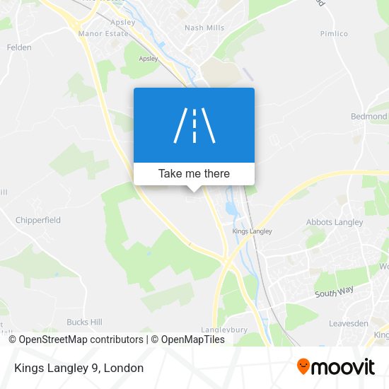 Kings Langley 9 map