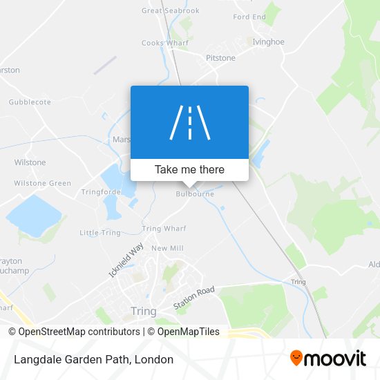 Langdale Garden Path map