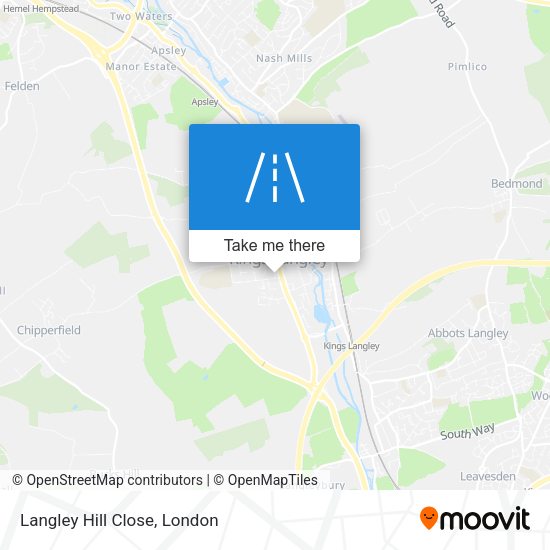 Langley Hill Close map