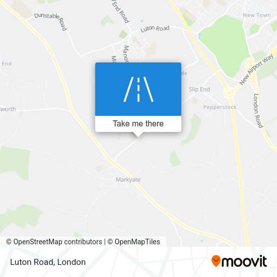 Luton Road map