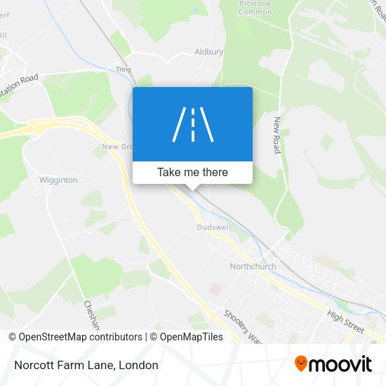 Norcott Farm Lane map