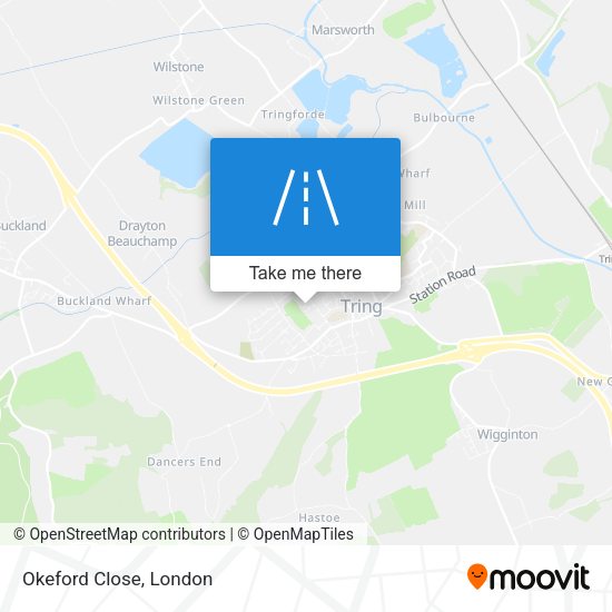 Okeford Close map