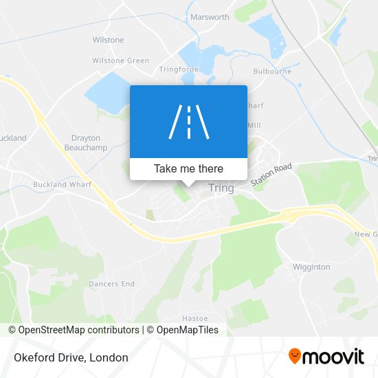 Okeford Drive map