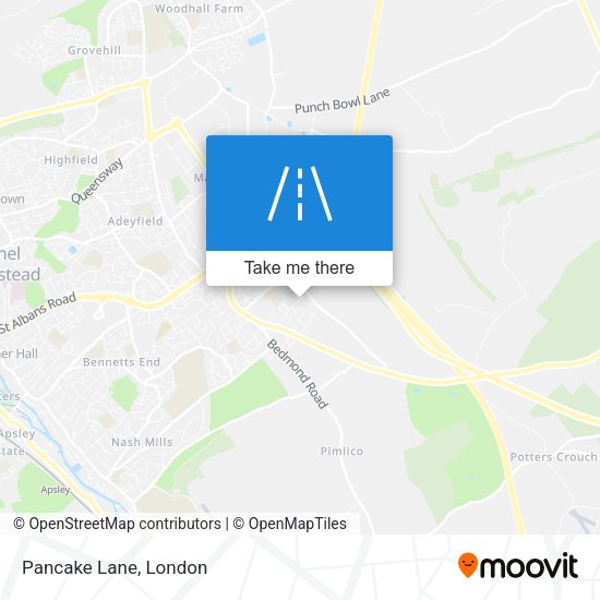 Pancake Lane map