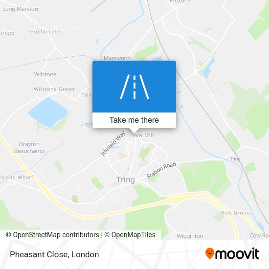 Pheasant Close map