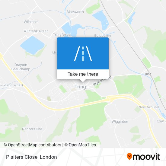 Plaiters Close map