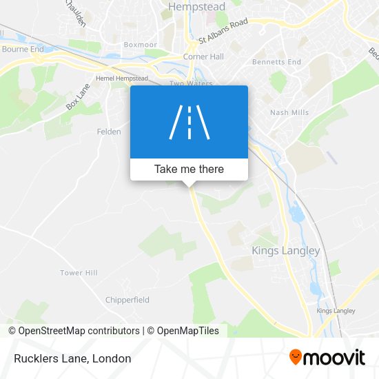Rucklers Lane map
