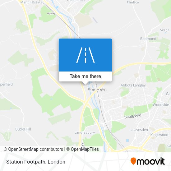 Station Footpath map