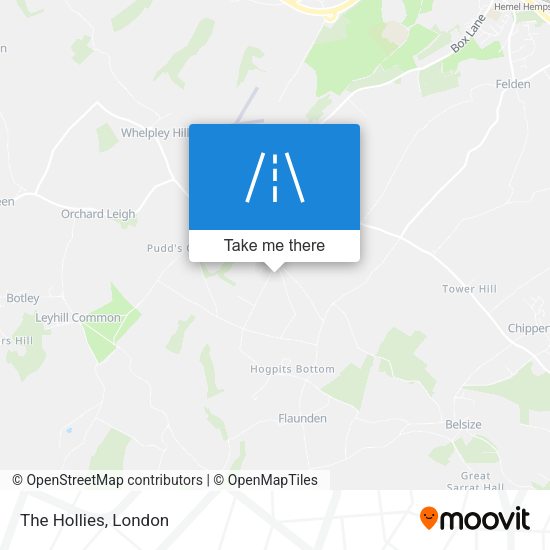 The Hollies map