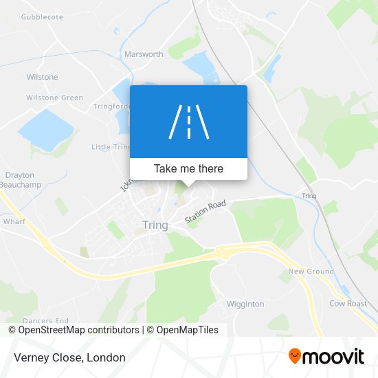 Verney Close map