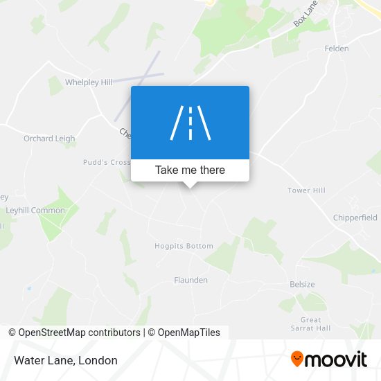 Water Lane map