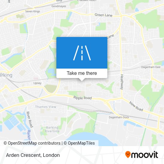 Arden Crescent map