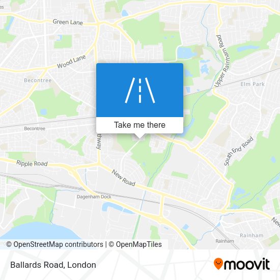Ballards Road map
