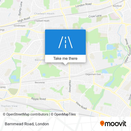 Barnmead Road map