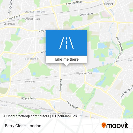 Berry Close map