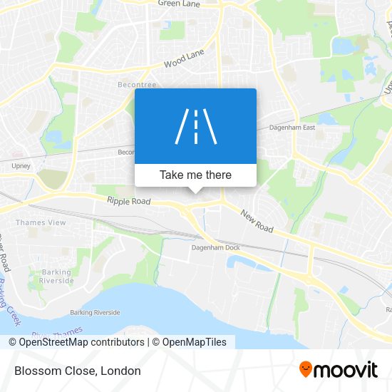 Blossom Close map