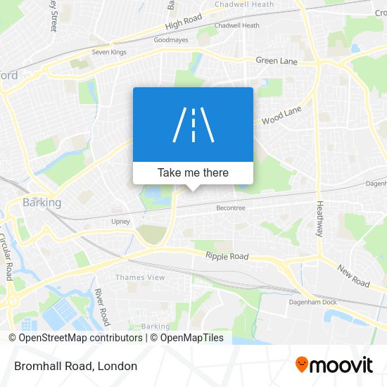 Bromhall Road map