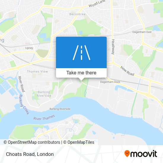Choats Road map
