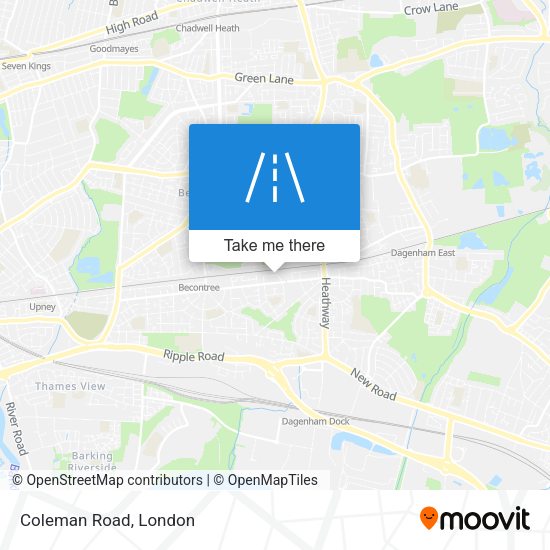 Coleman Road map