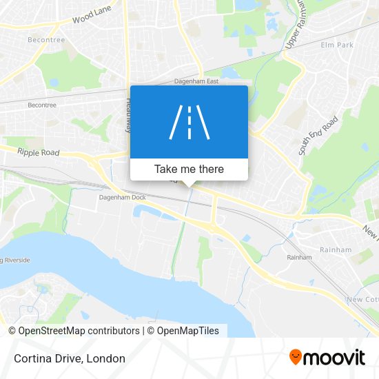 Cortina Drive map