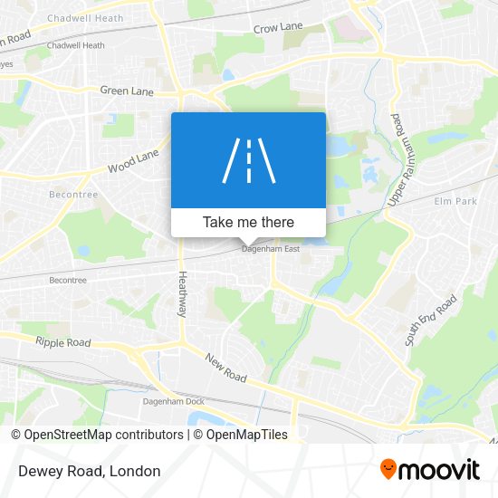 Dewey Road map