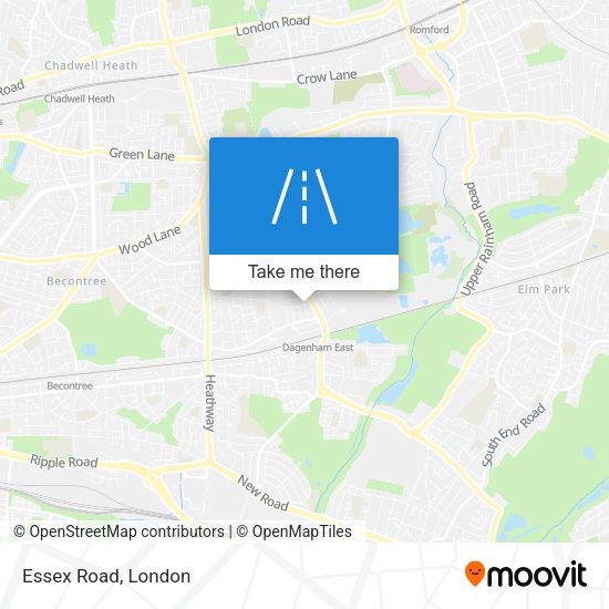 Essex Road map