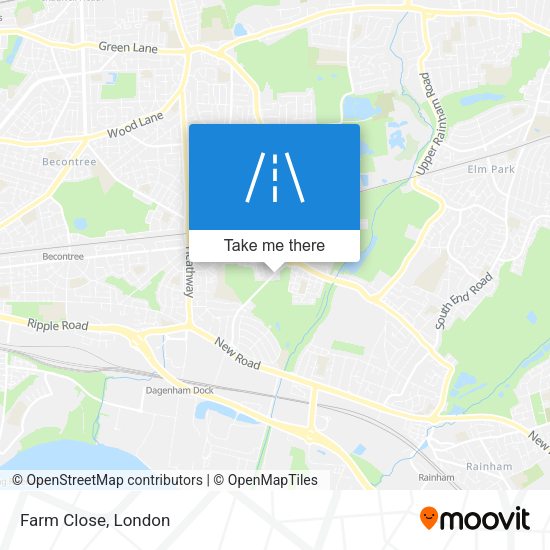 Farm Close map
