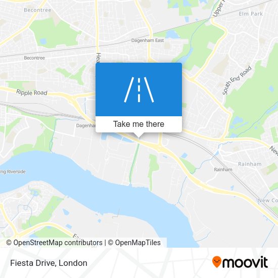 Fiesta Drive map