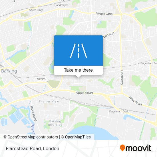Flamstead Road map