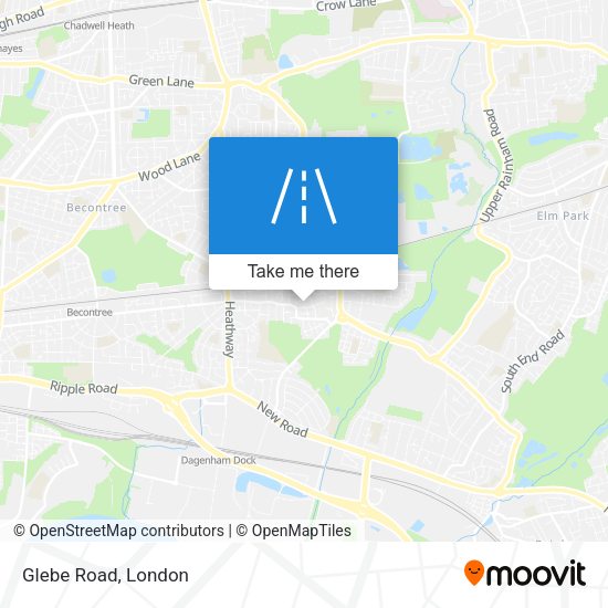 Glebe Road map