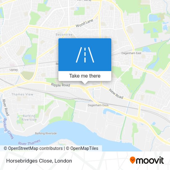 Horsebridges Close map