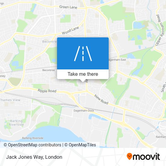 Jack Jones Way map