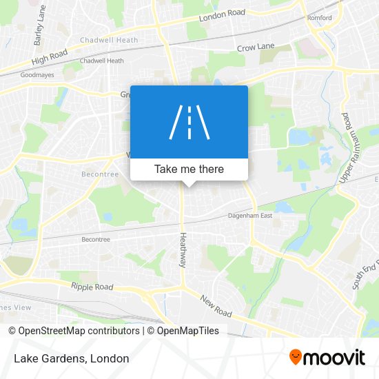 Lake Gardens map