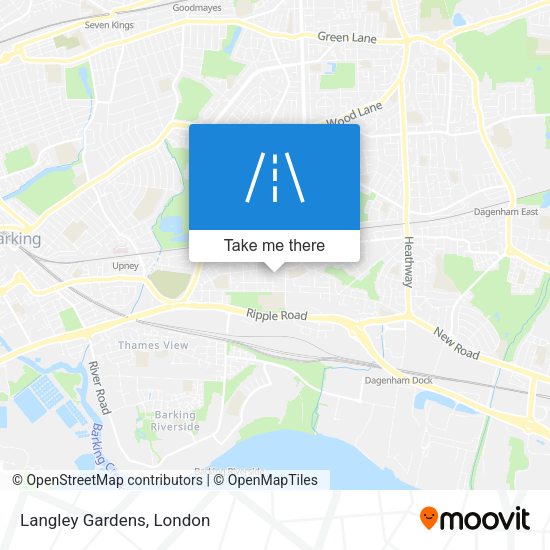 Langley Gardens map