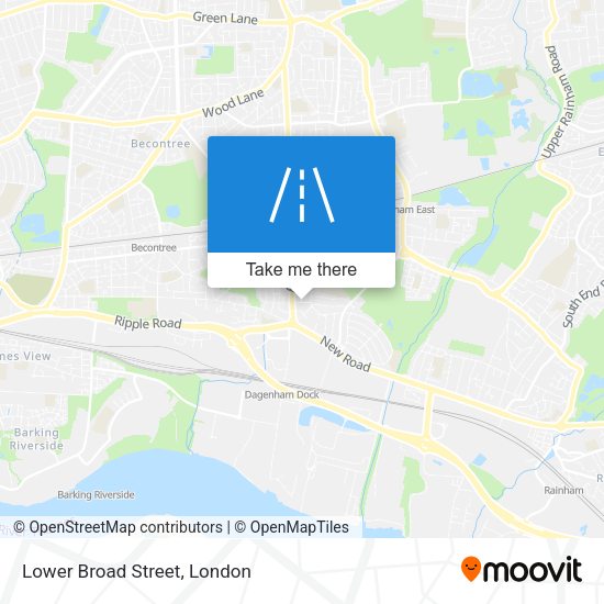 Lower Broad Street map
