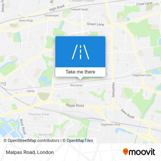 Malpas Road map