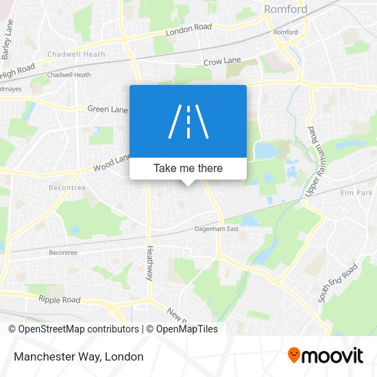 Manchester Way map