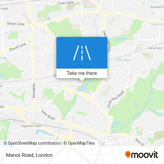 Manor Road map