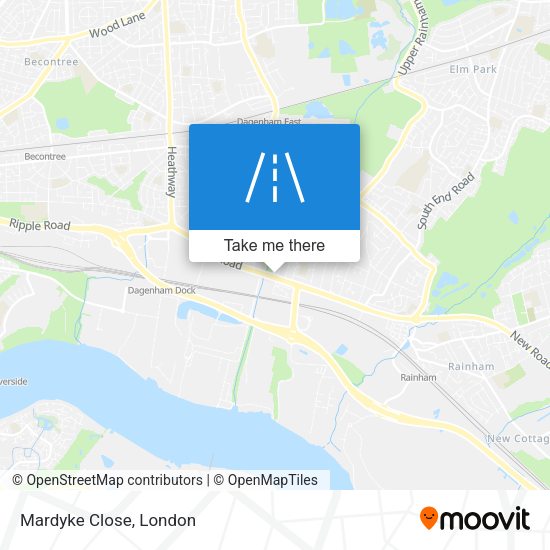 Mardyke Close map