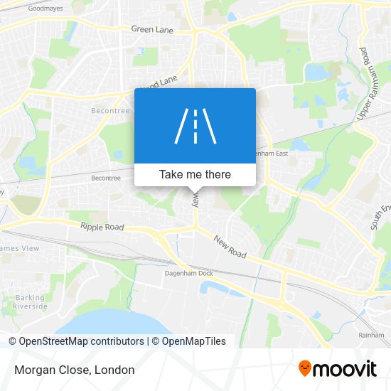 Morgan Close map