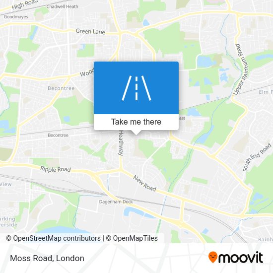 Moss Road map