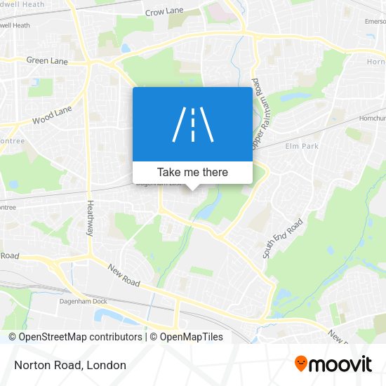Norton Road map