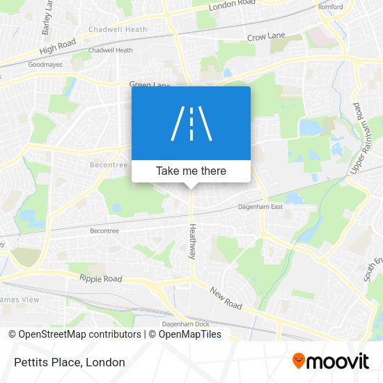 Pettits Place map