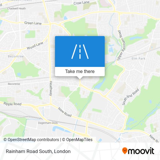 Rainham Road South map