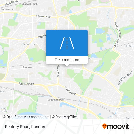 Rectory Road map